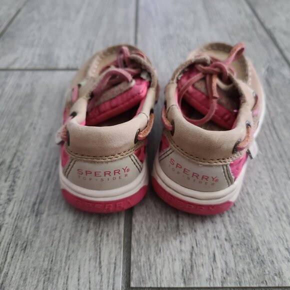 Sperry Toddler Girls Bluefish 2-Eye Boat Shoes Size 7M - Picture 6 of 11